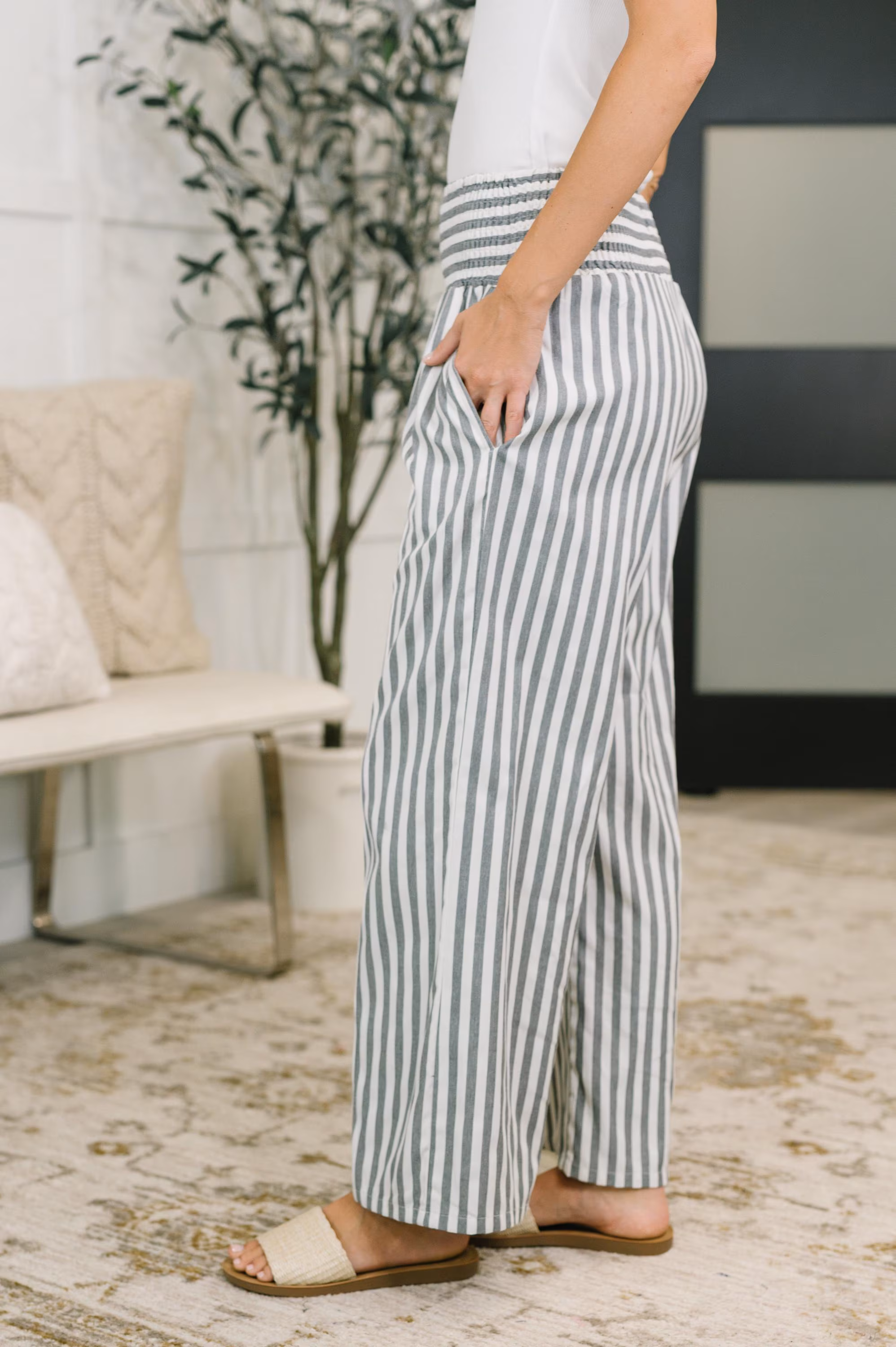 Womens Pants Can't Describe This Feeling High Waist Bottoms — view 4