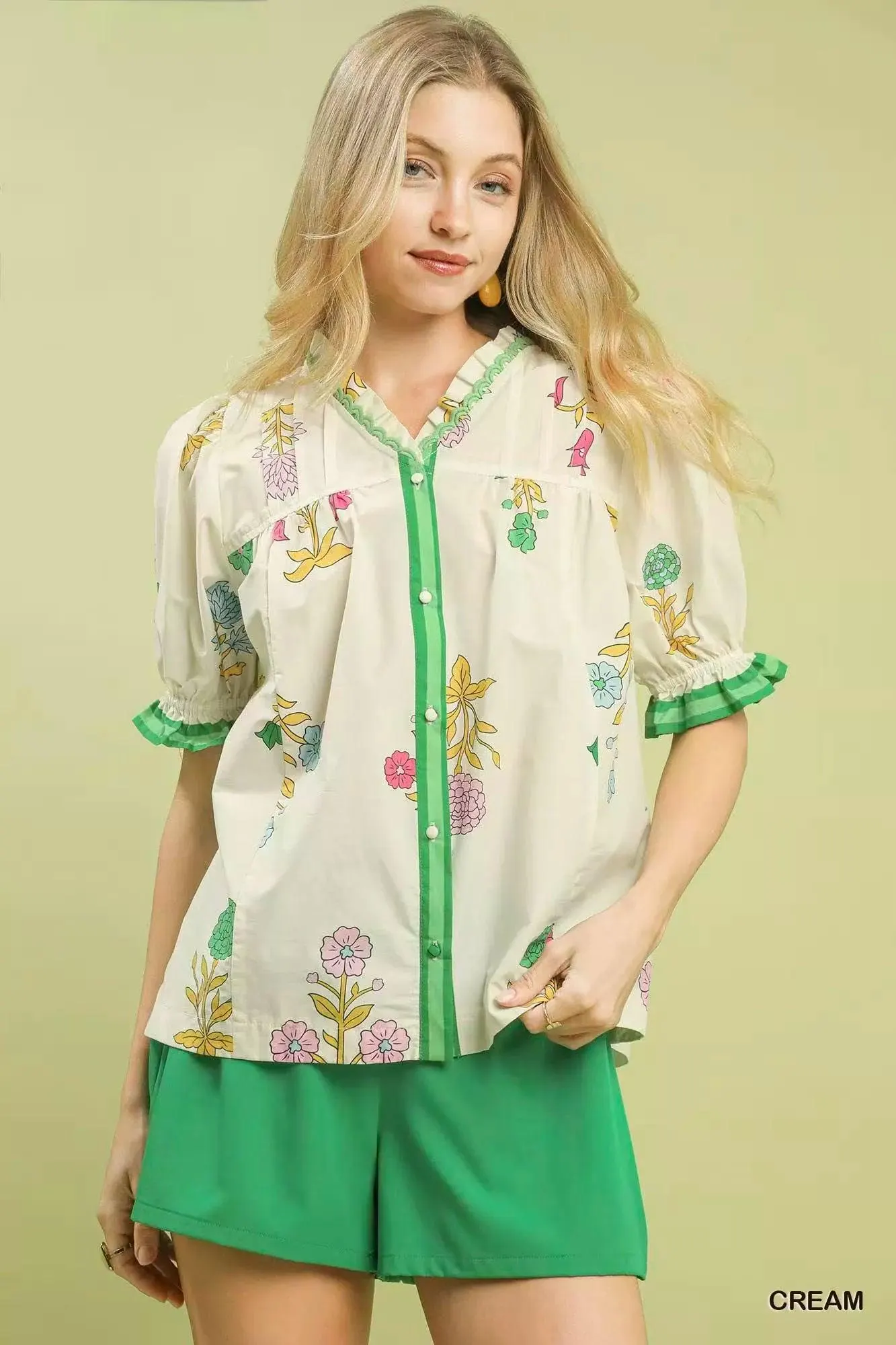 Heirloom Garden Cotton Blouse