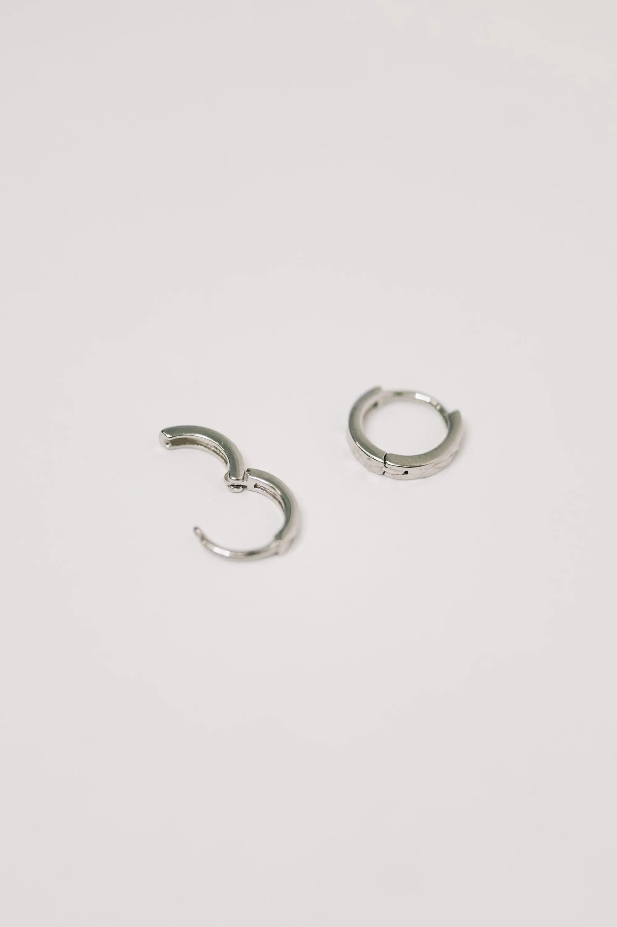 Charming Hammered Sterling Silver Earrings — view 4