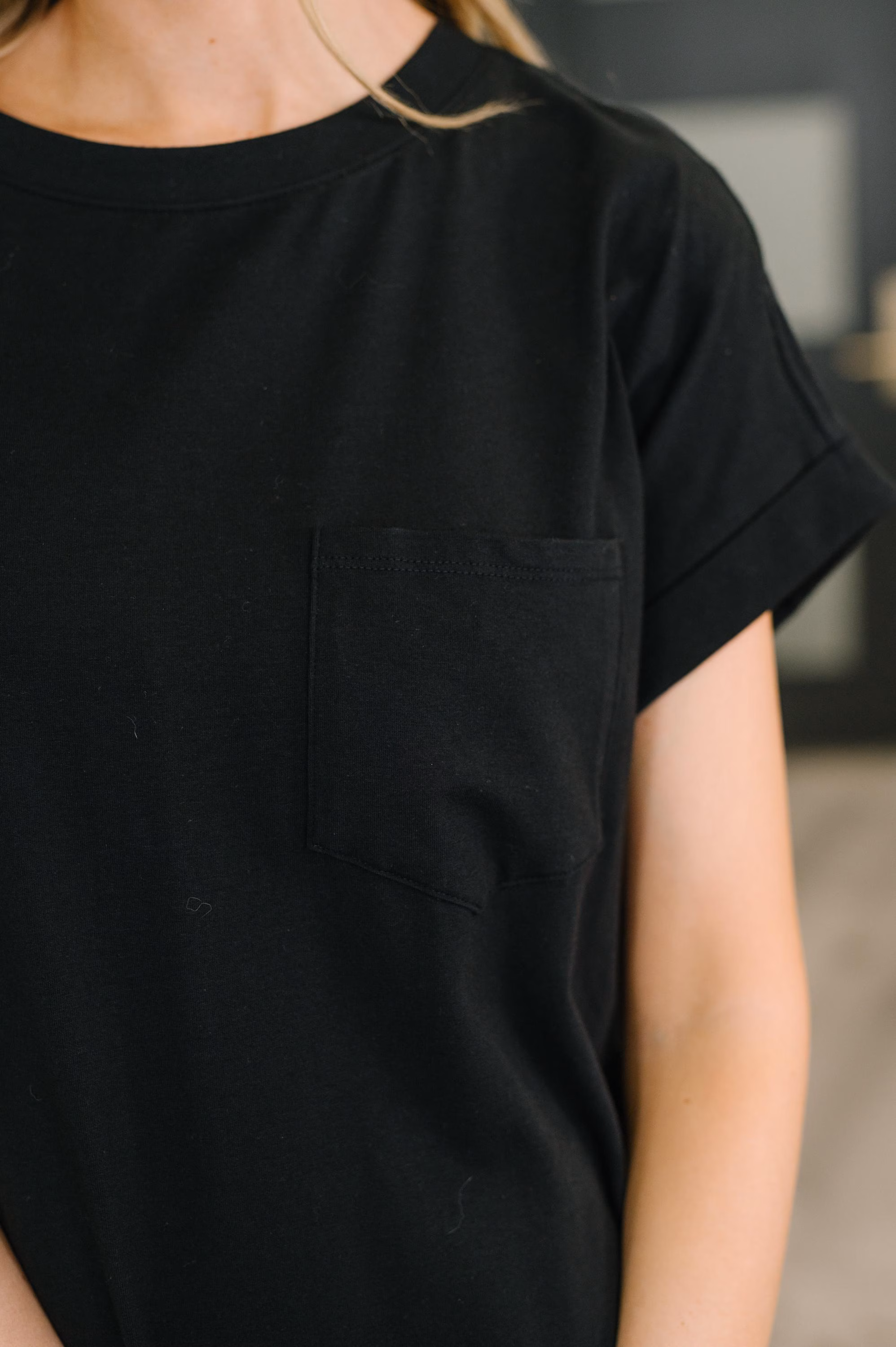 Fix You Right up Short Sleeve Midi Dress in Black — view 2