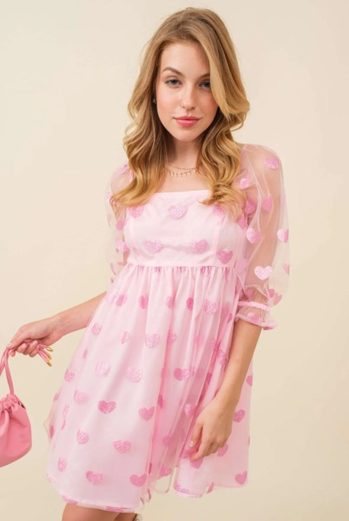 Glitter Heart Swifty Lover Coquette Dress — view 16