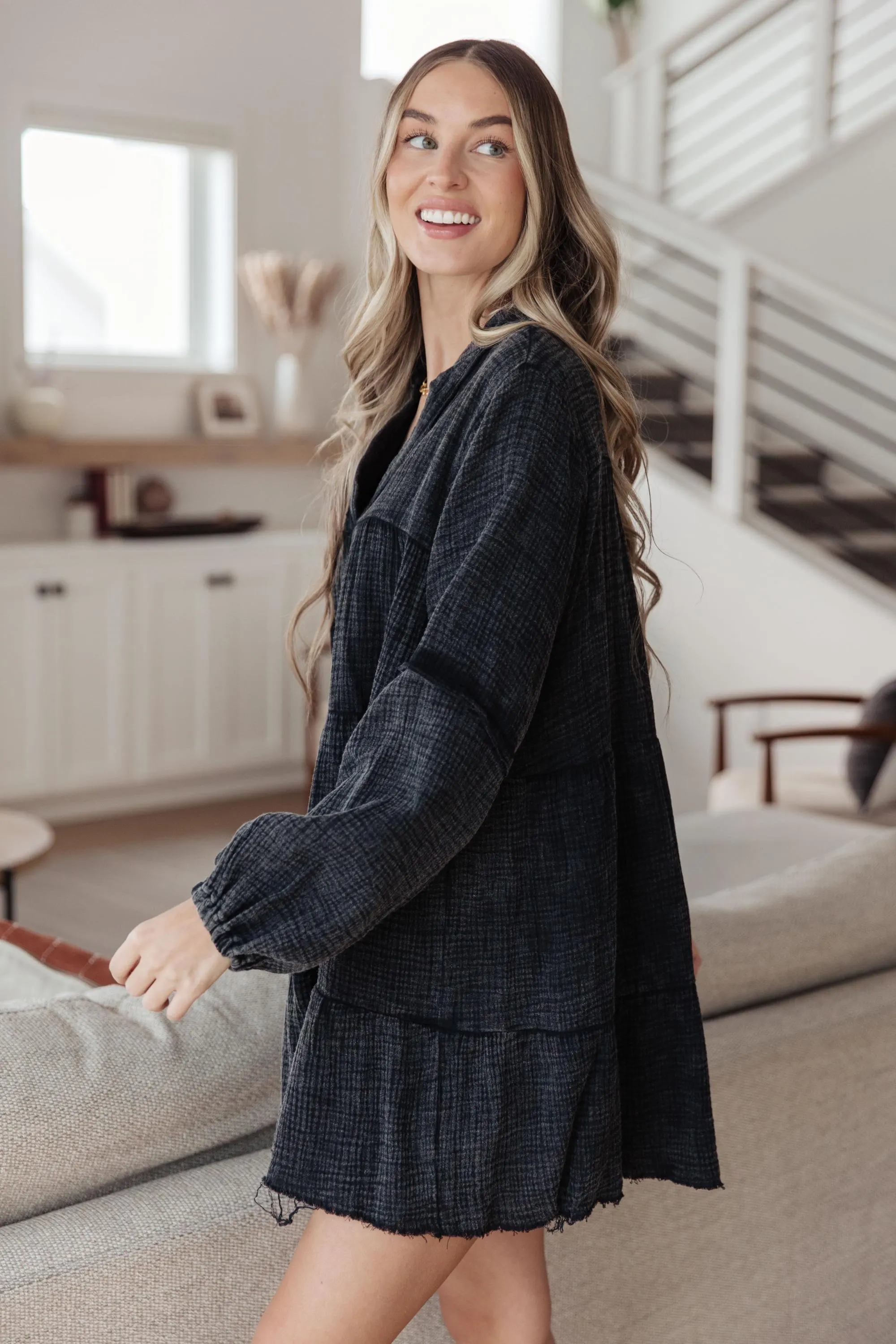 Autumn Darling Mineral Wash Cotton Dress — view 4