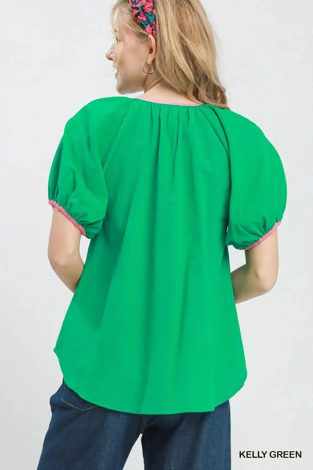 Country Club Cutie Button Front Blouse — view 3