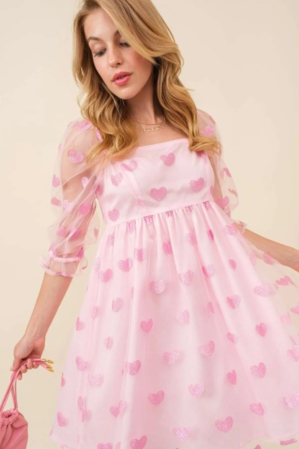 Glitter Heart Swifty Lover Coquette Dress — view 8