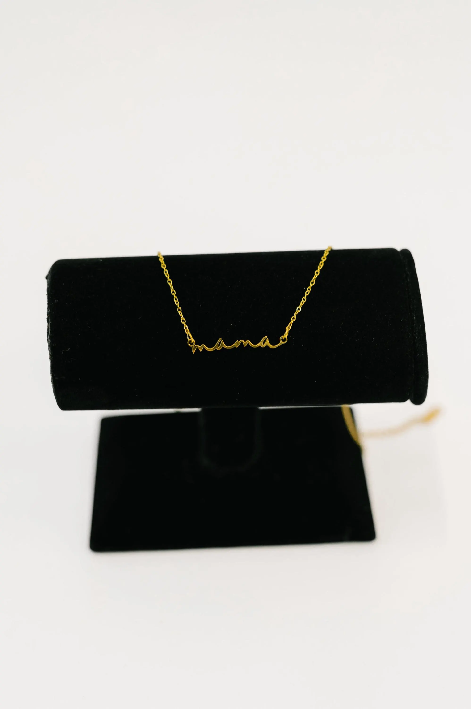 Gift for Mom 18K Gold Mama Necklace — view 5