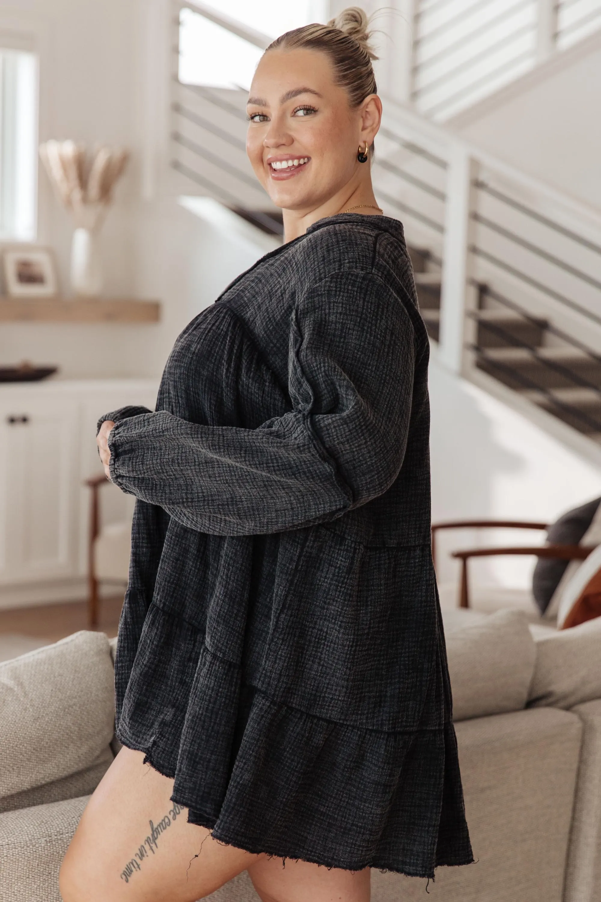 Autumn Darling Mineral Wash Cotton Dress — view 18
