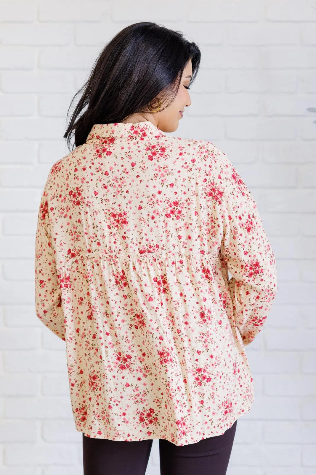 Poppy Fields Blouse Reap What You Sow Button Down Womens — view 8