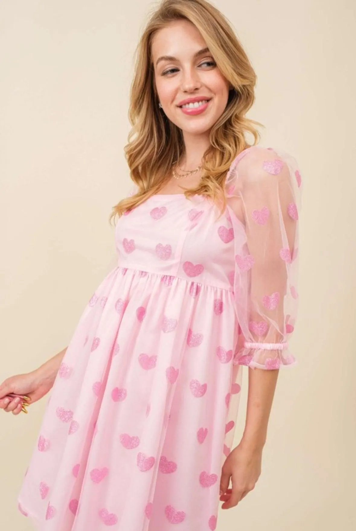Glitter Heart Swifty Lover Coquette Dress — view 18