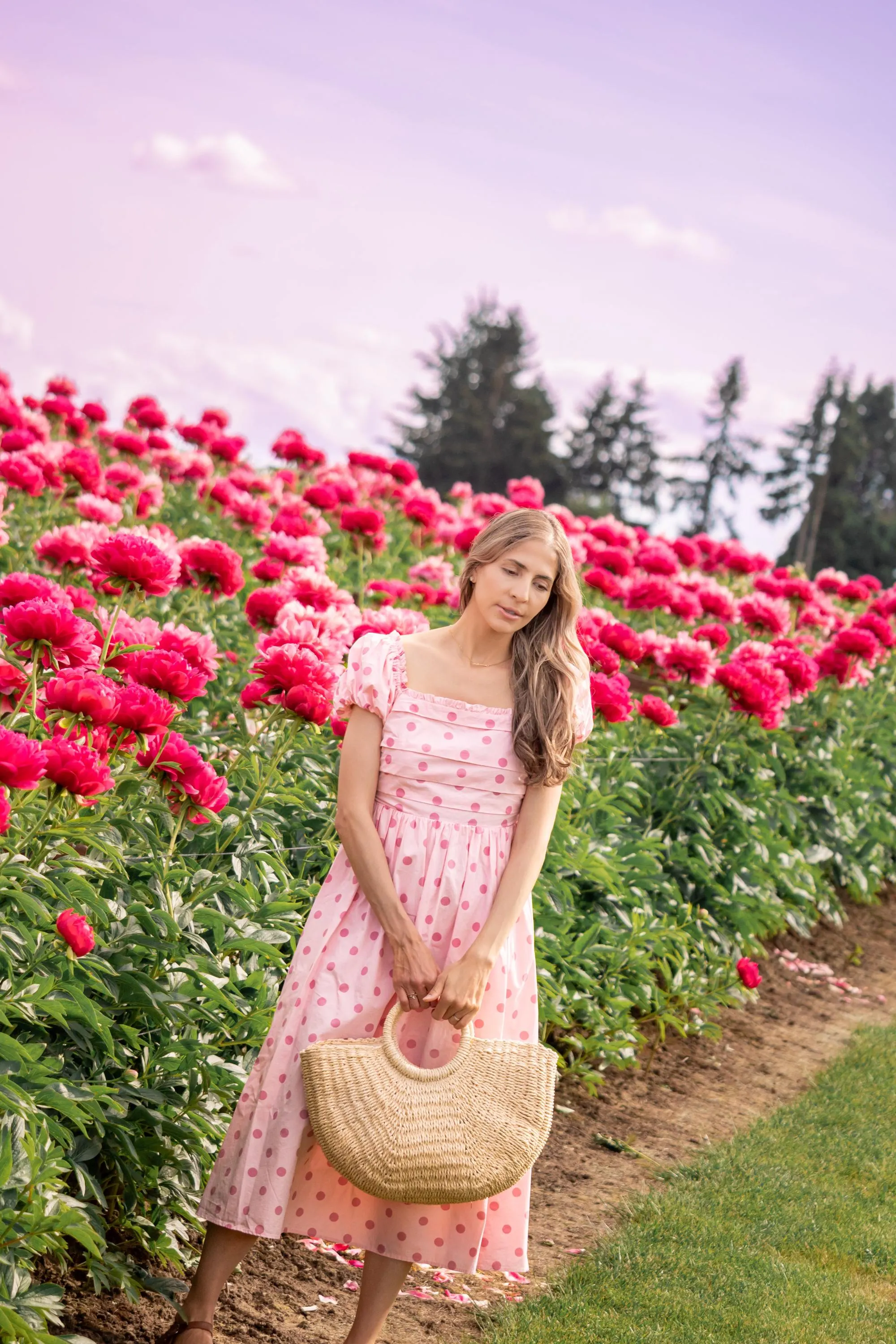 50's Polka Dot Retro Cutie Dress in Pink