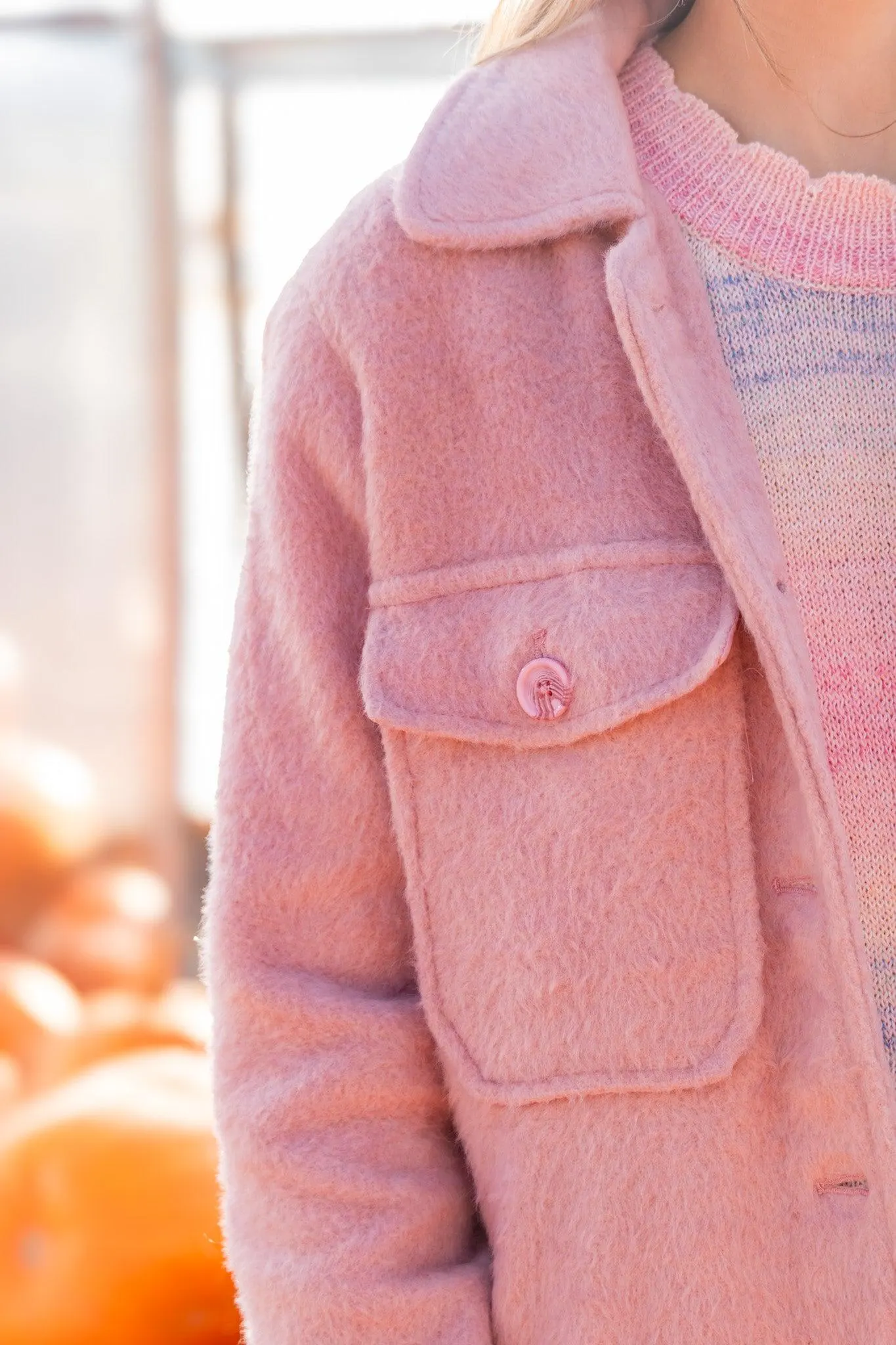 Pretty in Pink Soft Shacket -SALE- — view 17