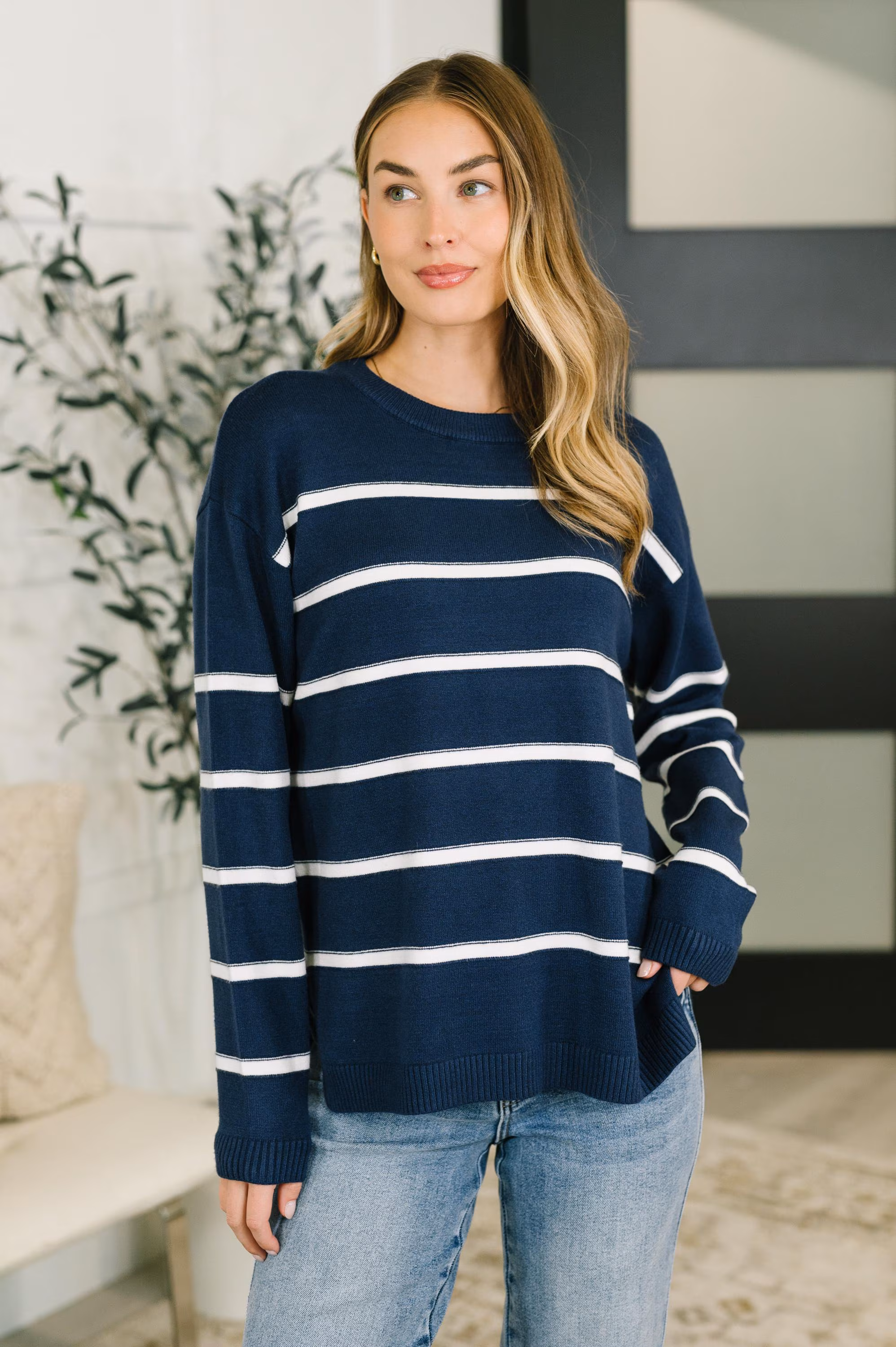 Preppy Pullover Parallel Lives Drop Shoulder Casual Top in