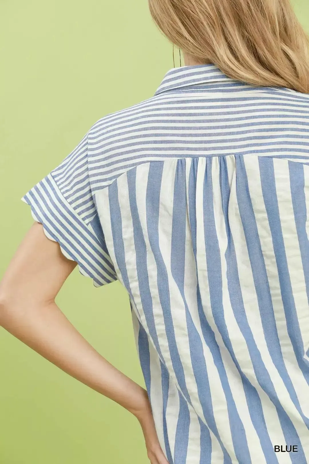 Harbor Stripes Classy Cotton Top — view 4