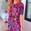 Tropical Garden Tiered Midi Dress — view 2