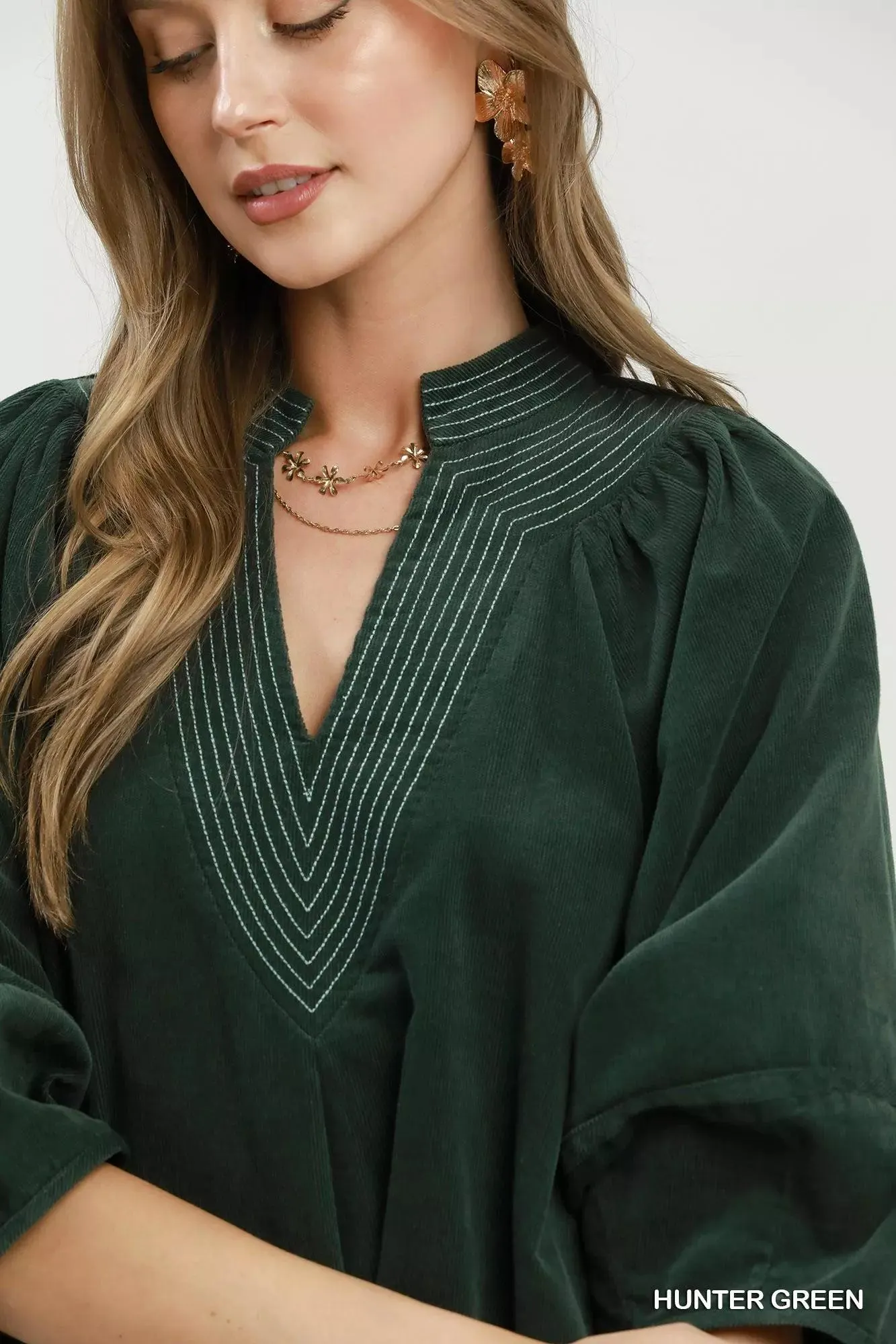 Evergreen Corduroy Pocket Dress — view 6