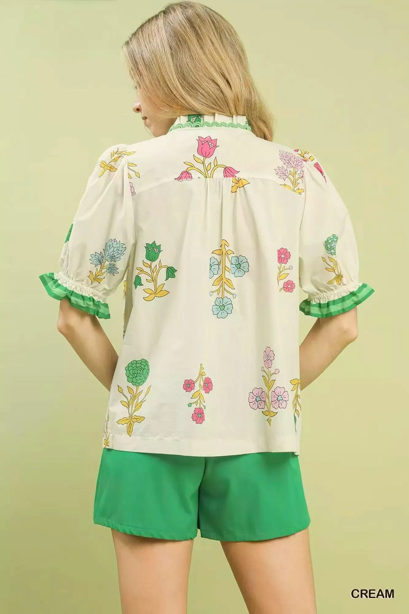 Heirloom Garden Cotton Blouse — view 6