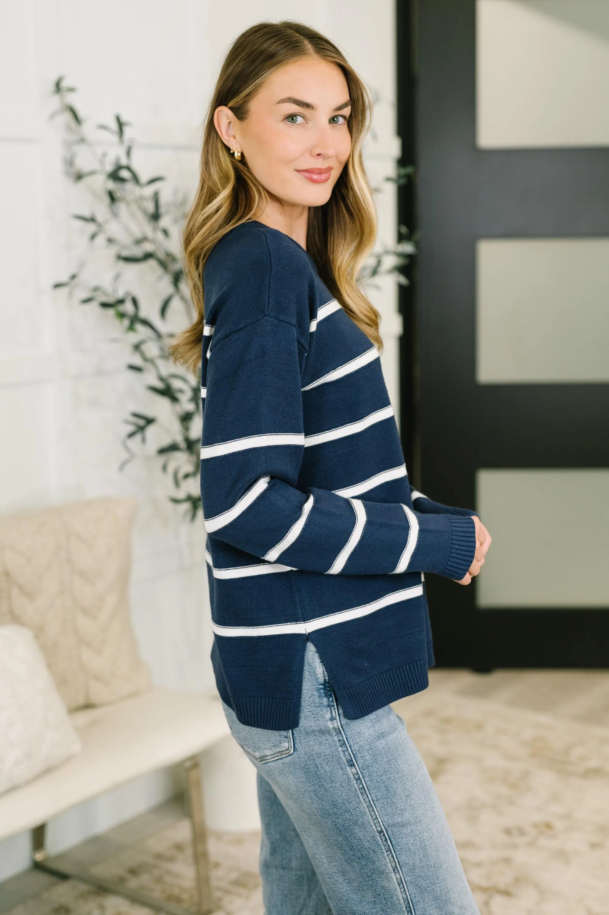 Preppy Pullover Parallel Lives Drop Shoulder Casual Top in — view 4