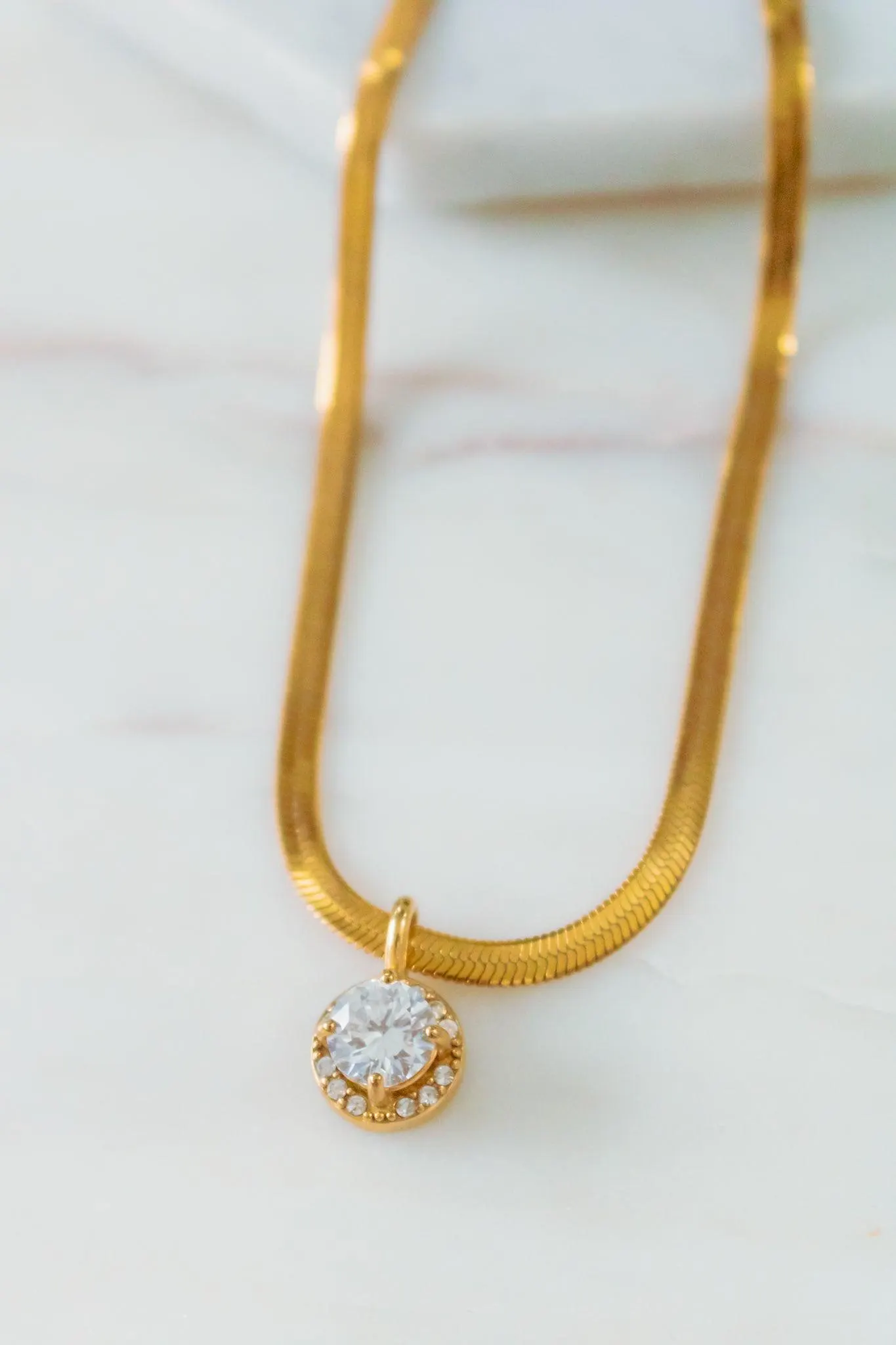 A Little Sparkle 18K Gold Plated Necklace in Gem Gift for — view 5