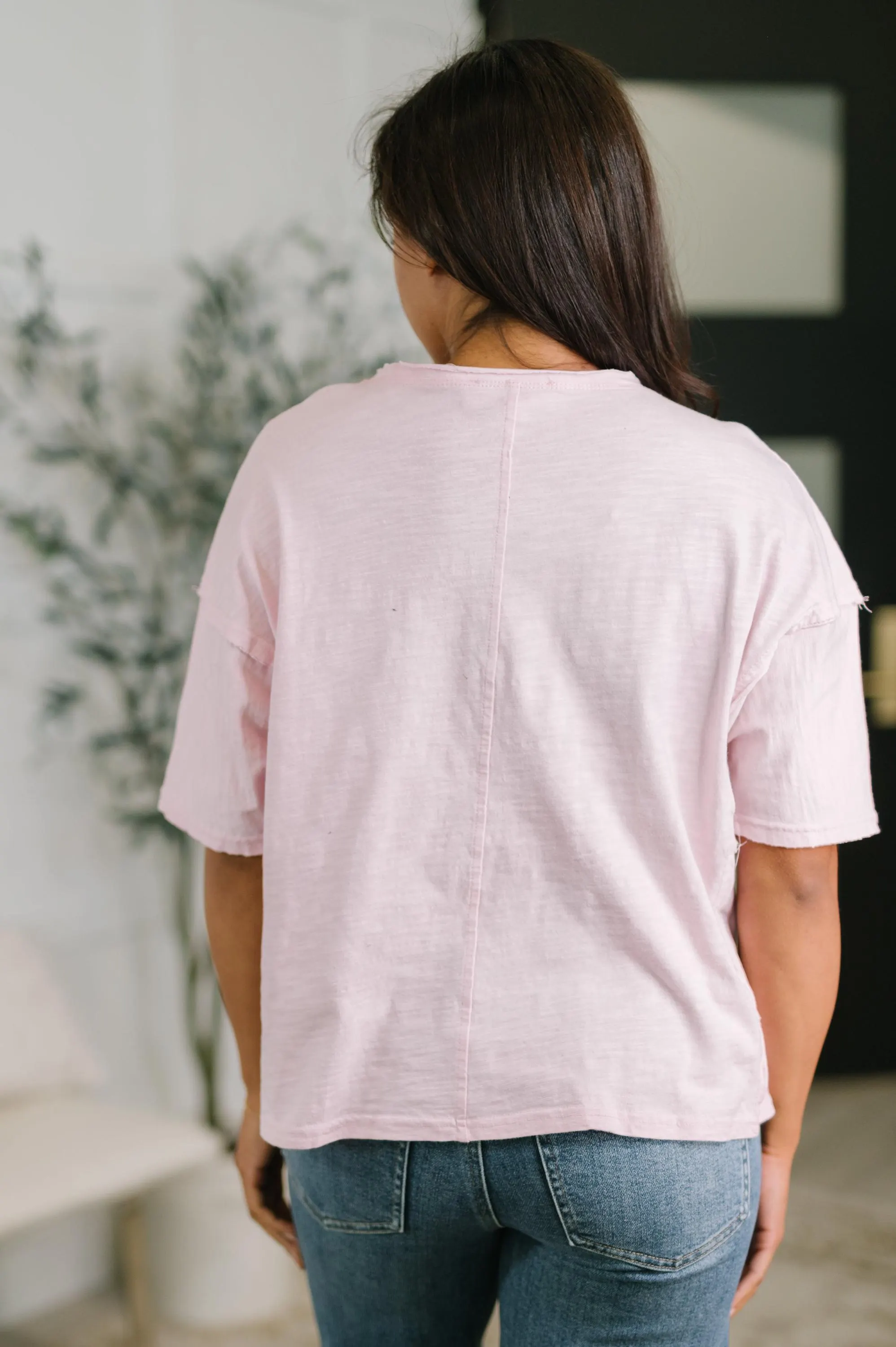 Retro Floral Applique Cotton Top — view 5