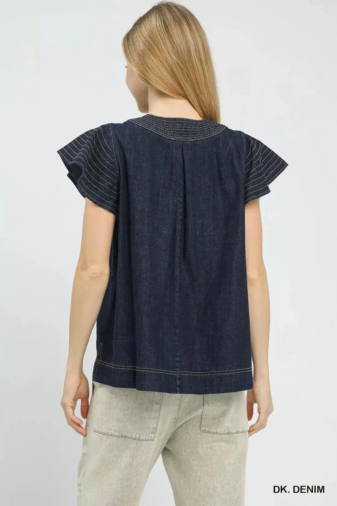 Stardust Dreams Denim Top — view 4