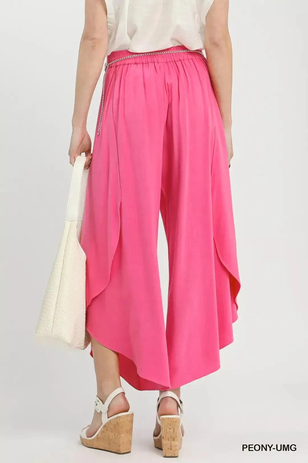 Rose Wide Leg Linen Pants — view 3