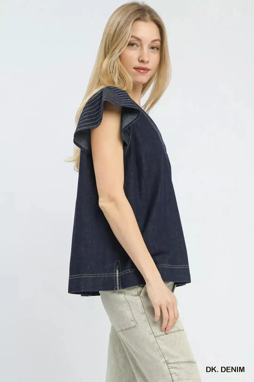 Stardust Dreams Denim Top — view 3