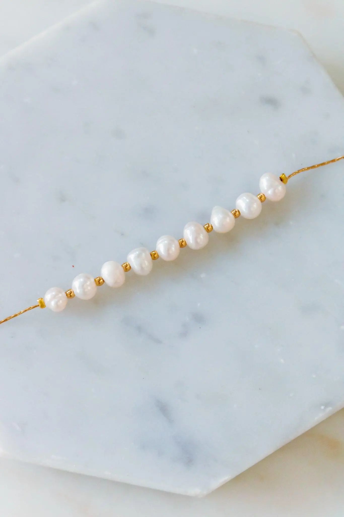 18K Gold Pretty in Pearls Classic Bracelet — view 4