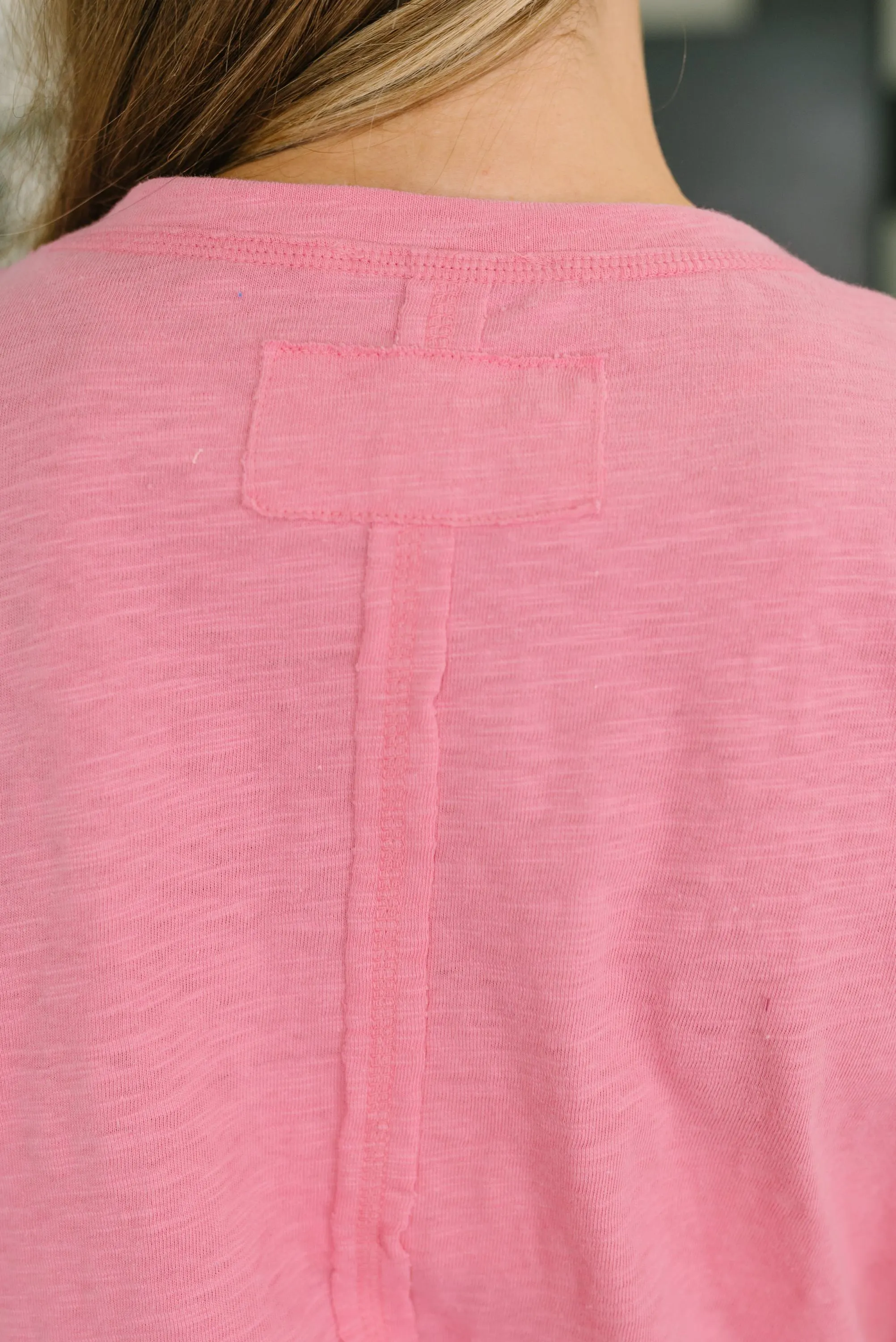 Effortless Edit Cotton Tee in Candy Pink — view 5