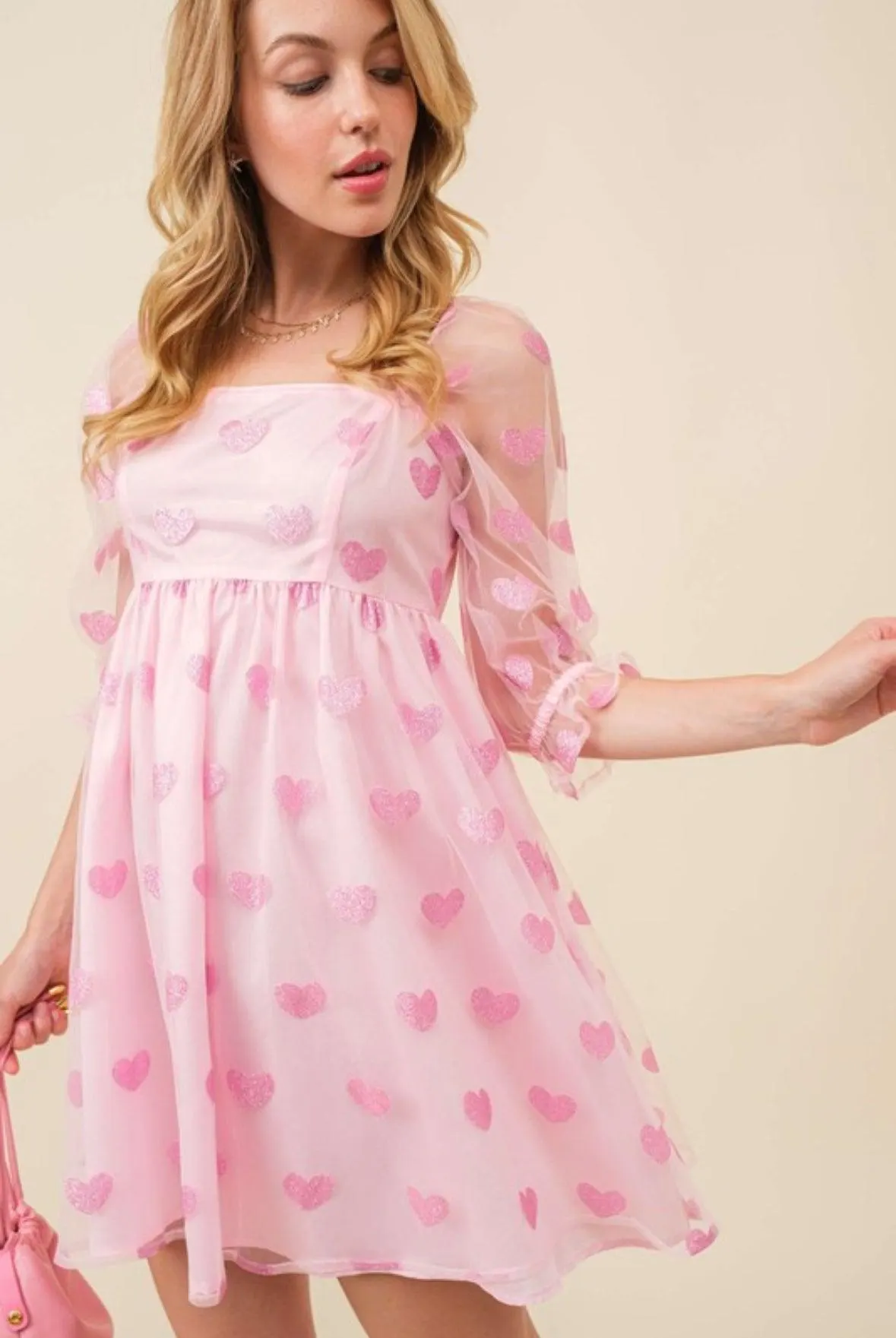 Glitter Heart Swifty Lover Coquette Dress — view 12