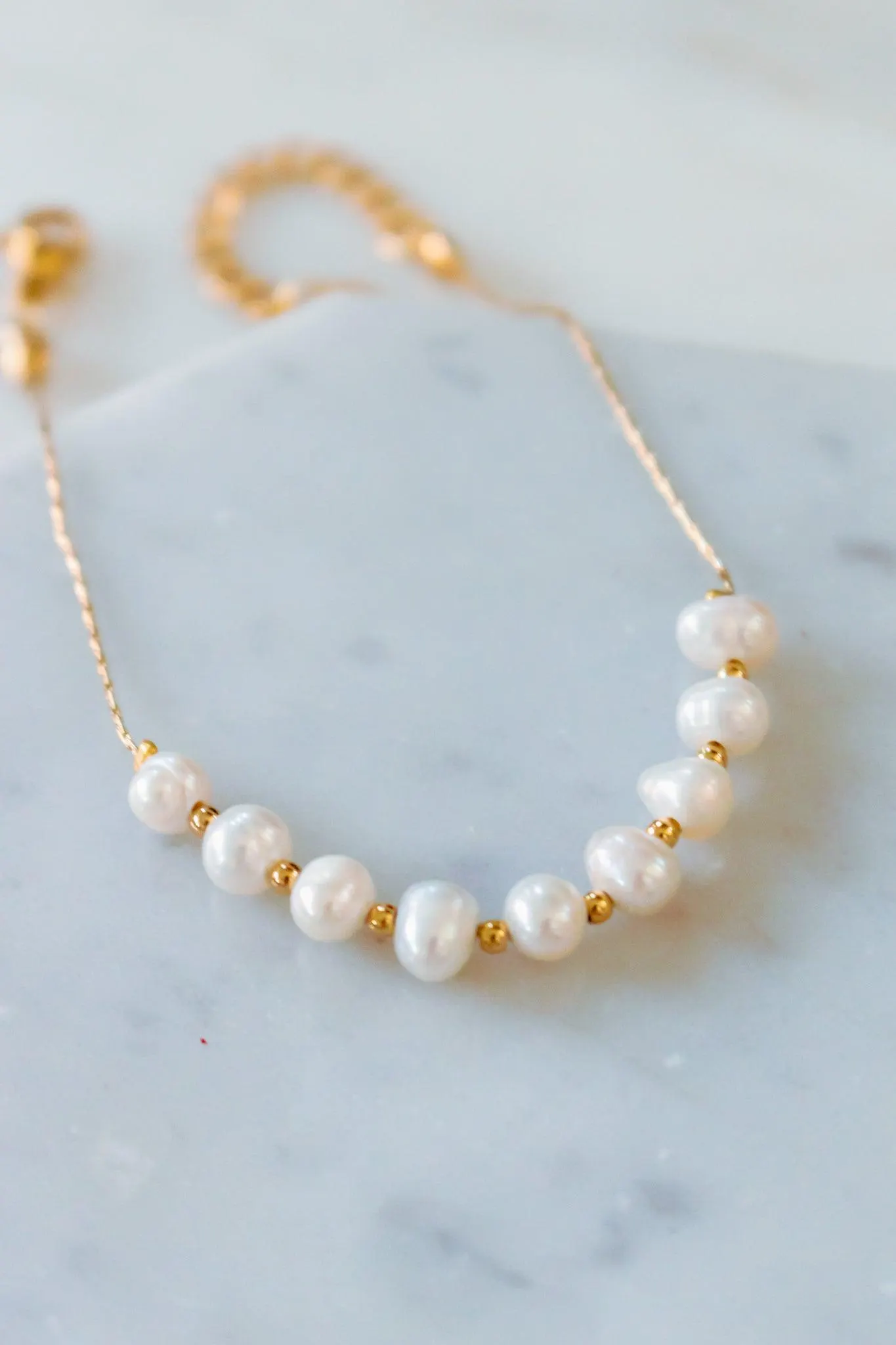 18K Gold Pretty in Pearls Classic Bracelet — view 7
