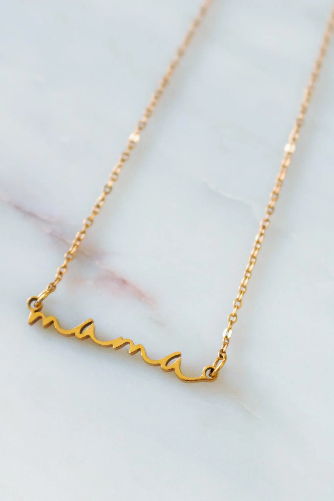 18K Gold Gift for My Mama Necklace