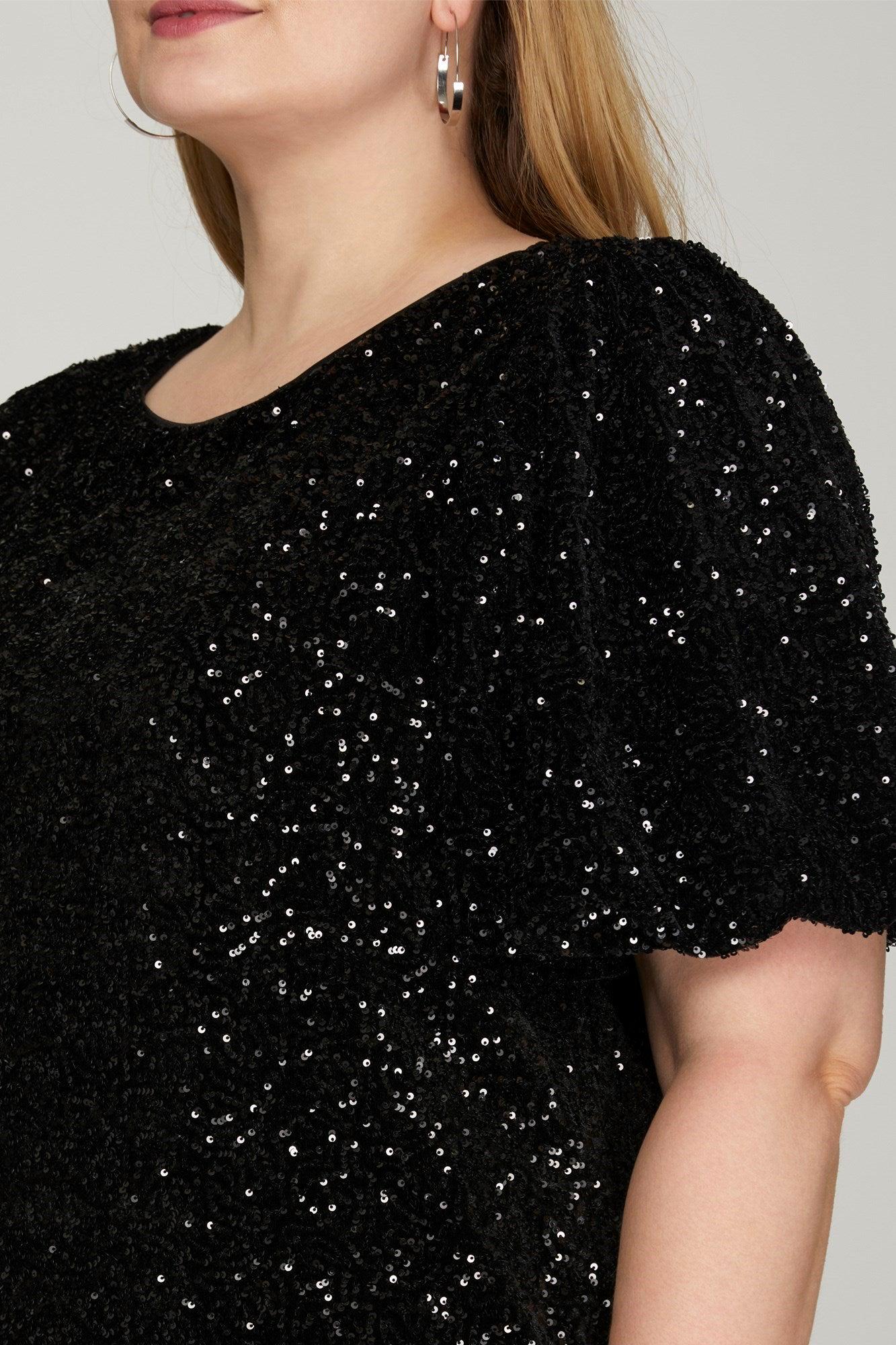 Sequin Dress in Swifty Midnight — view 18