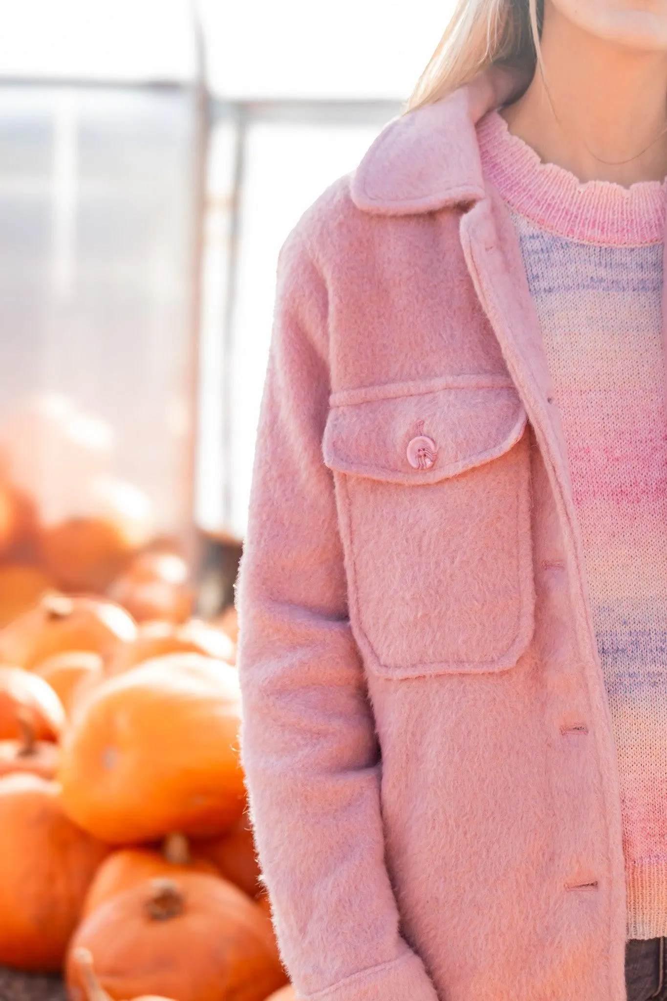 Pretty in Pink Soft Shacket -SALE- — view 10