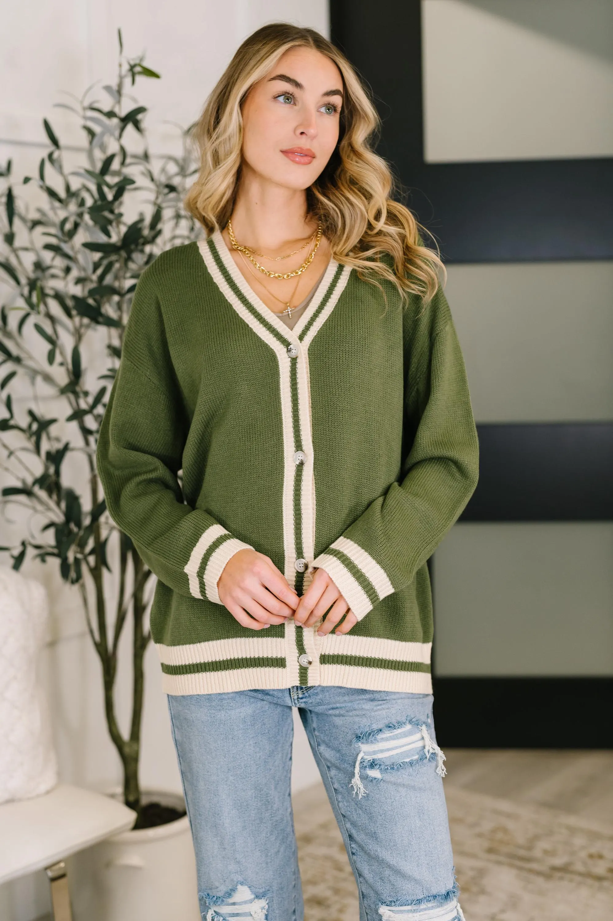 Fall Cardigan Sweater Something Simple Full Front Button