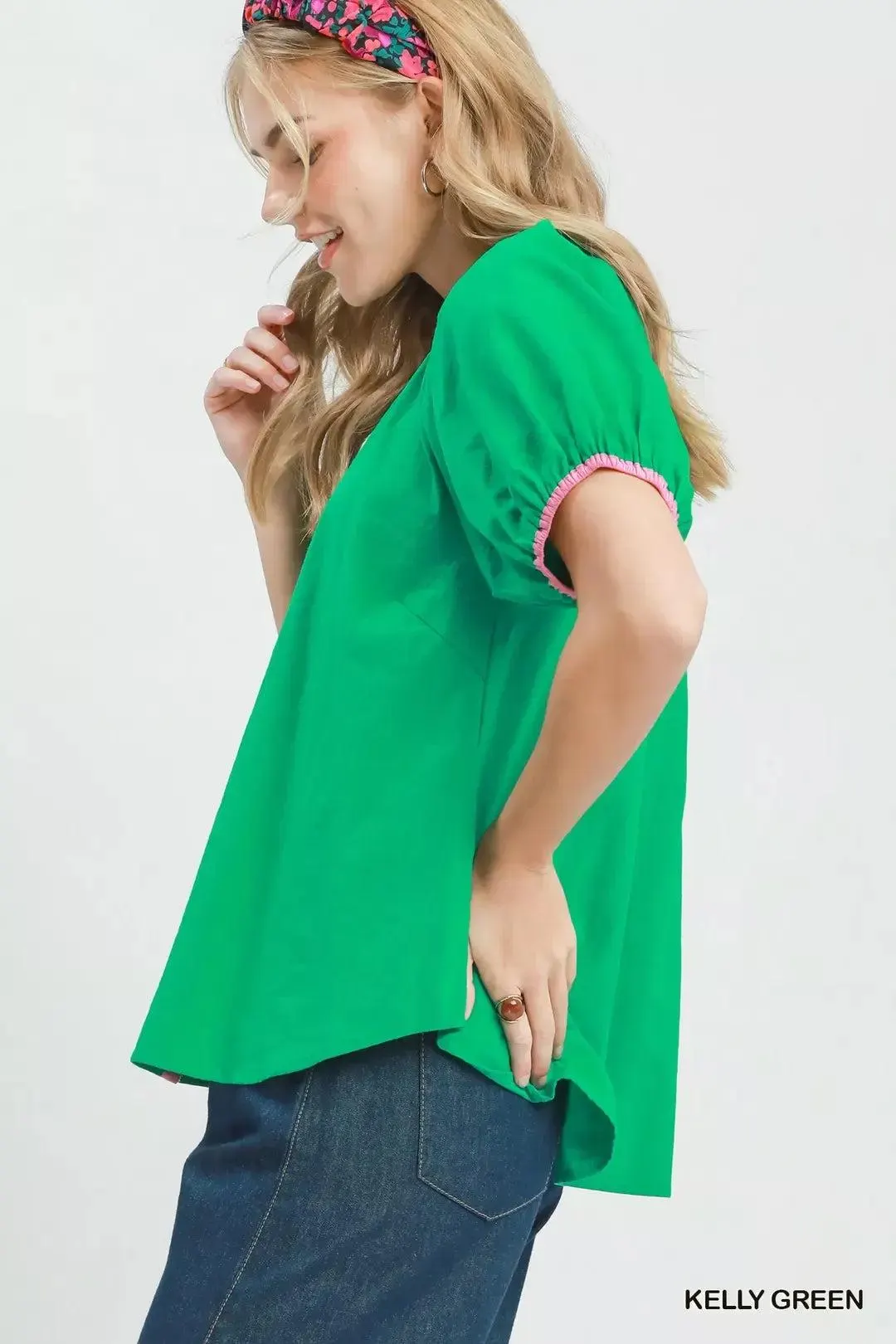 Country Club Cutie Button Front Blouse — view 2