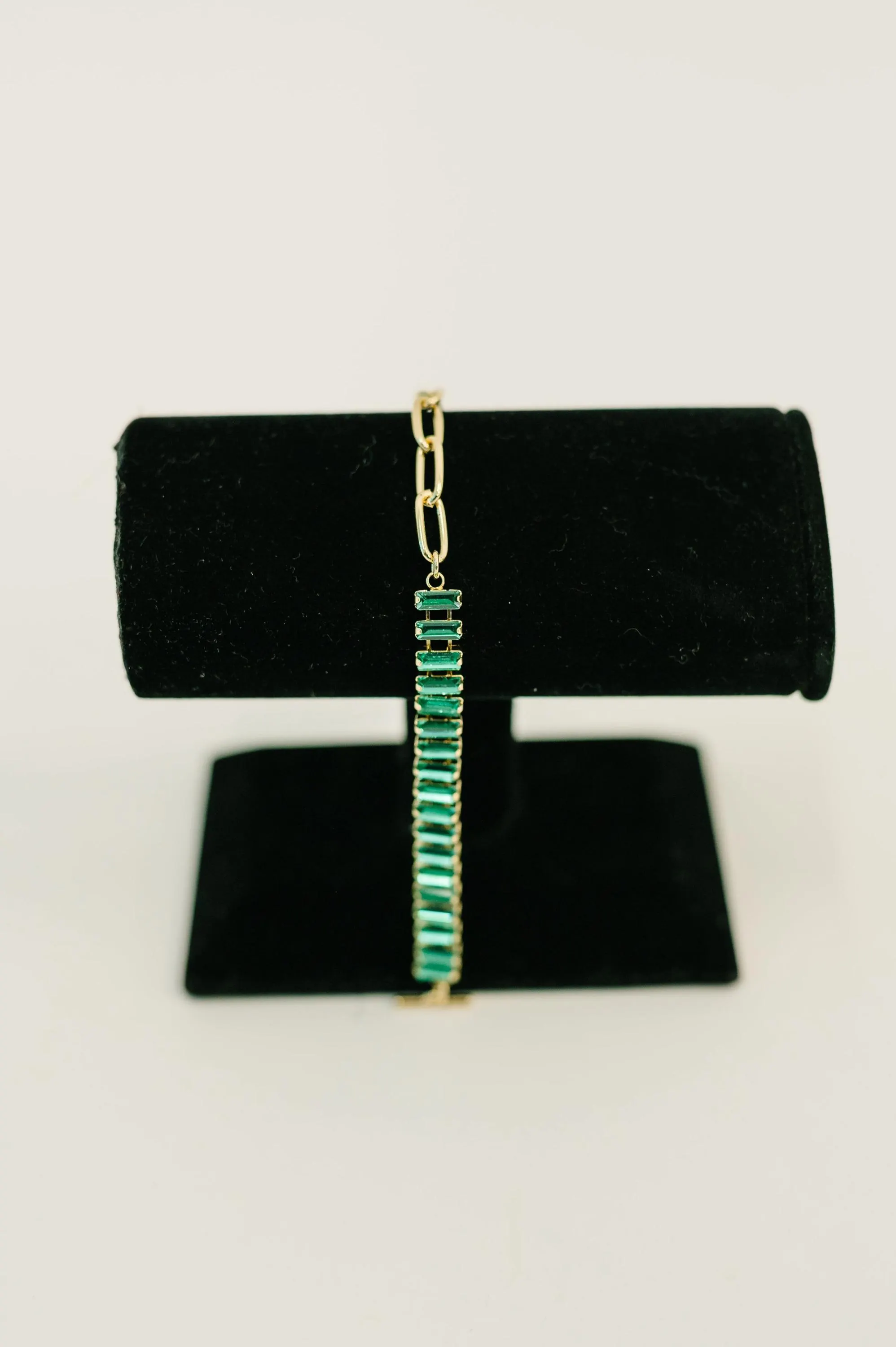 Esmeralda Toggle Bracelet in Green — view 2