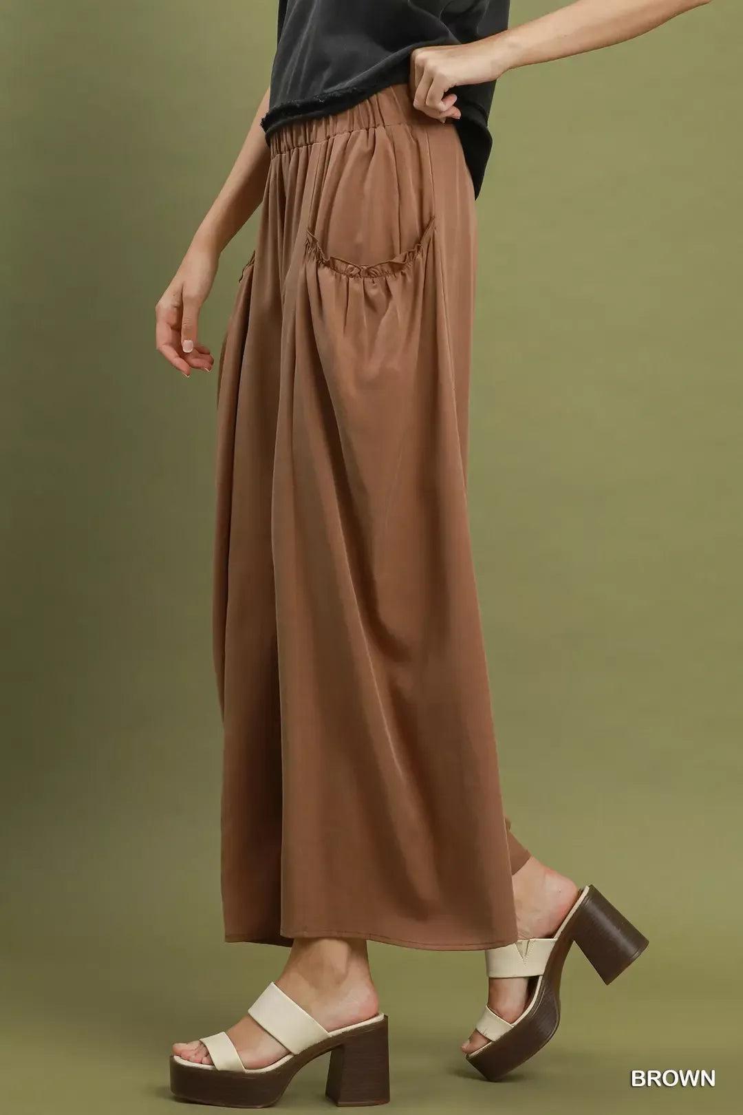 Flowy Fall Wide Leg Pocket Pants — view 4