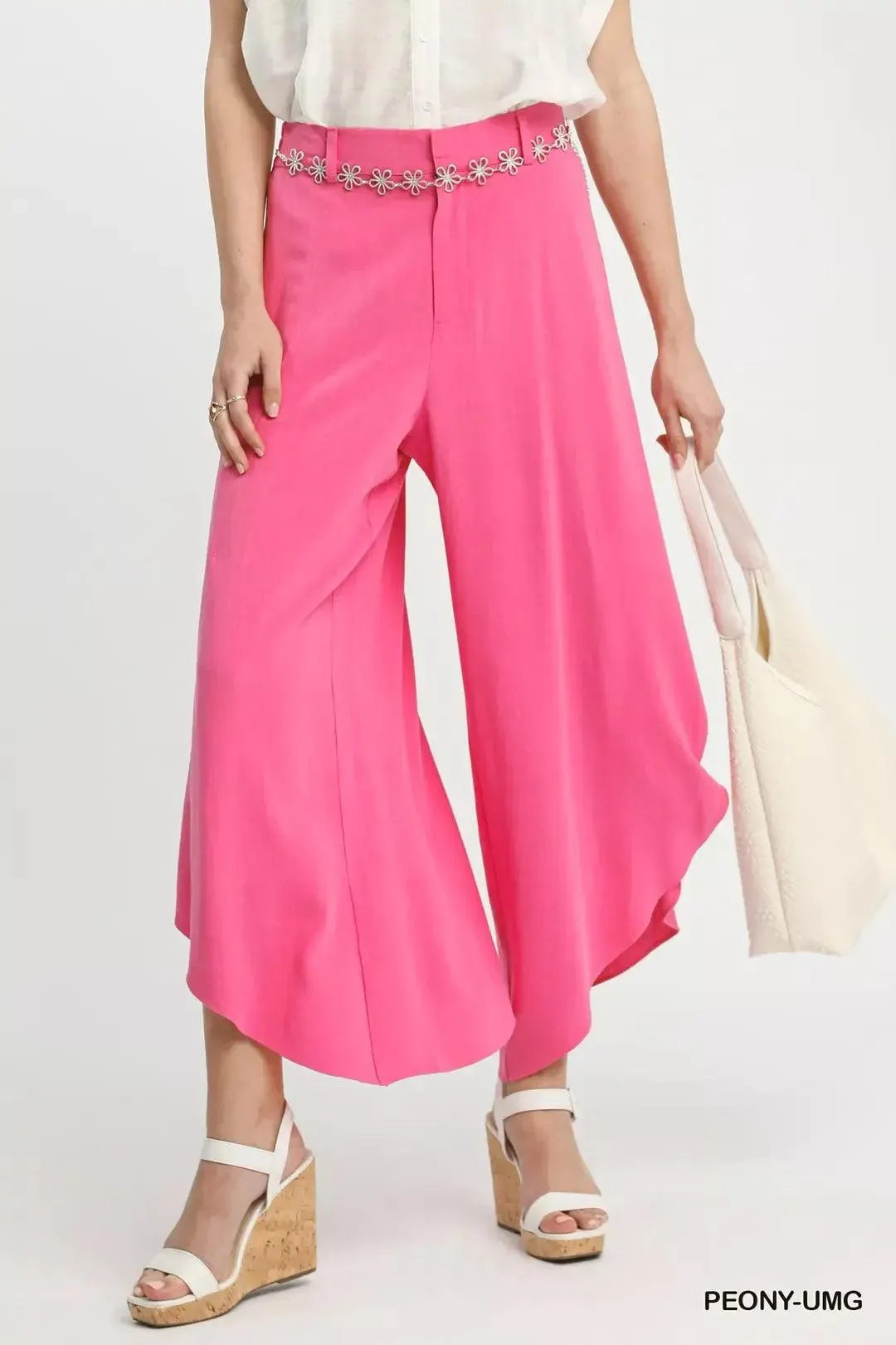 Rose Wide Leg Linen Pants