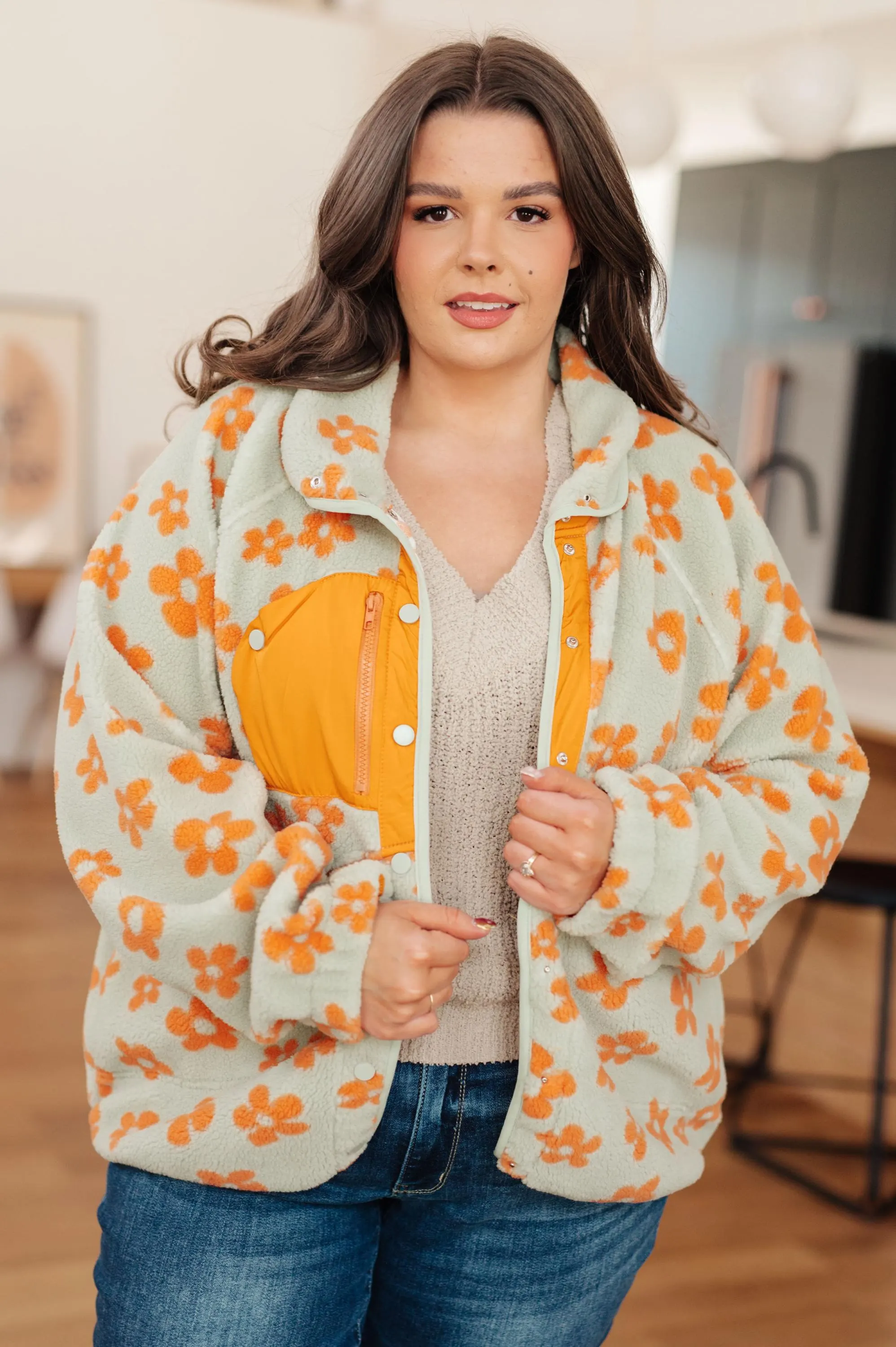 Stuck in the Moment V-neck Sweater — view 7
