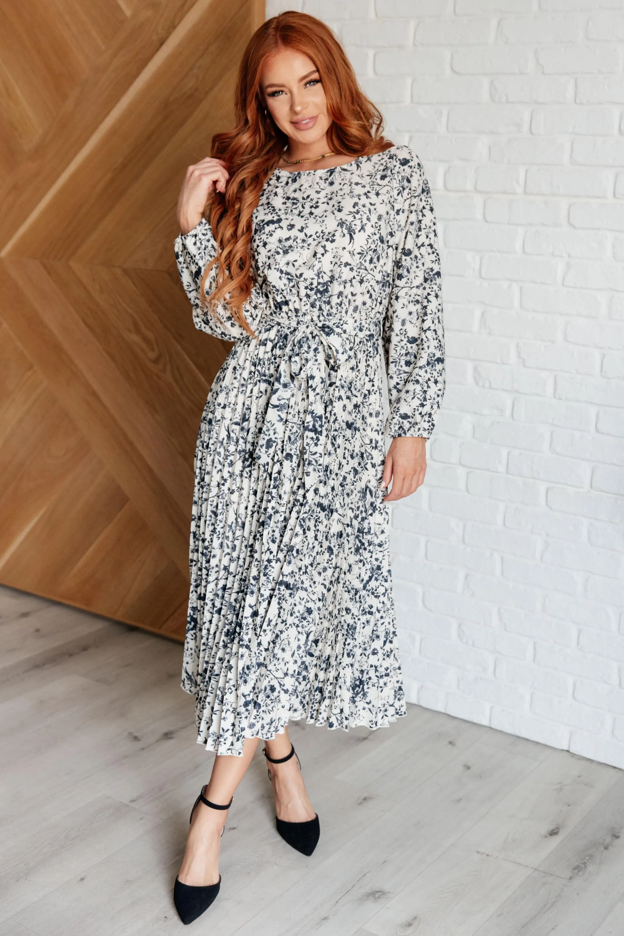 Modest Dress Tea Time Pleated Dress