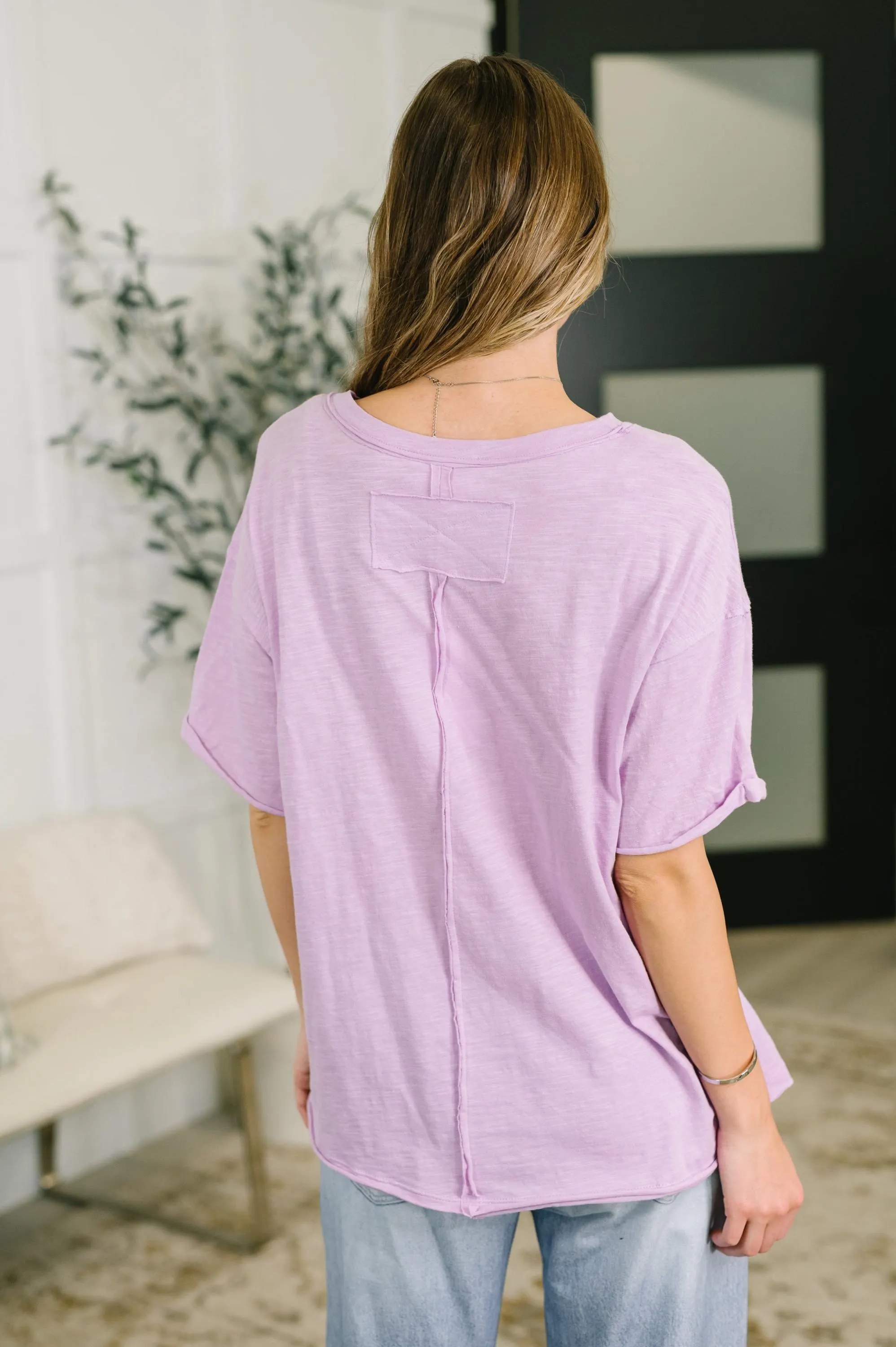 Lilac Daydream Cotton Tee — view 6