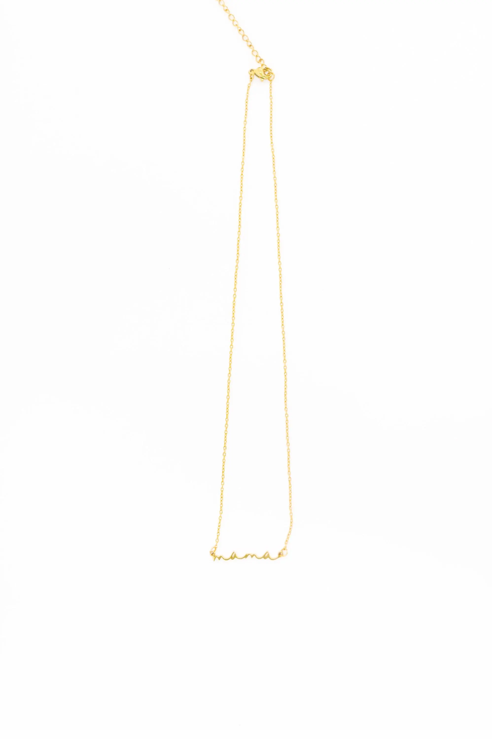 Gift for Mom 18K Gold Mama Necklace — view 6