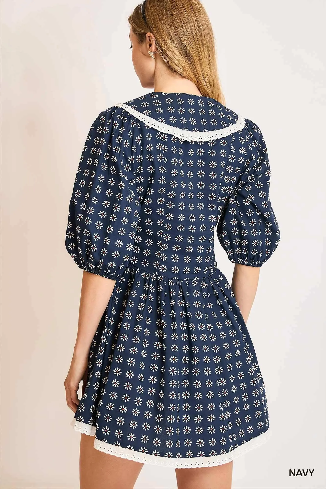 Book Club Peter Pan Floral Dress — view 5