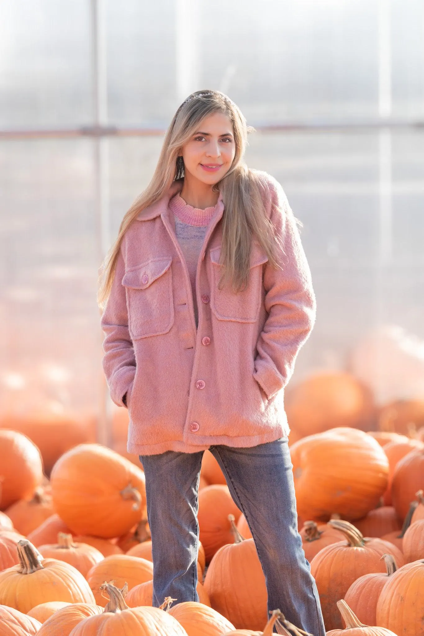 Pretty in Pink Soft Shacket -SALE- — view 14