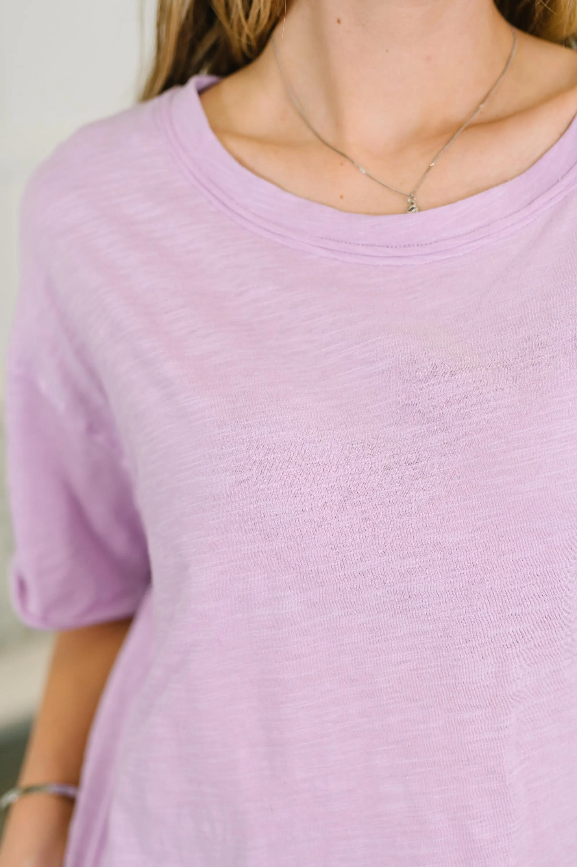 Lilac Daydream Cotton Tee — view 2