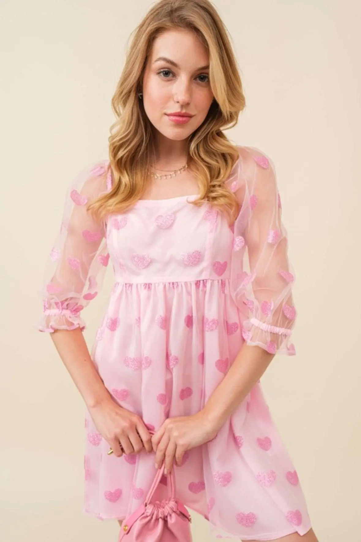 Glitter Heart Swifty Lover Coquette Dress — view 9
