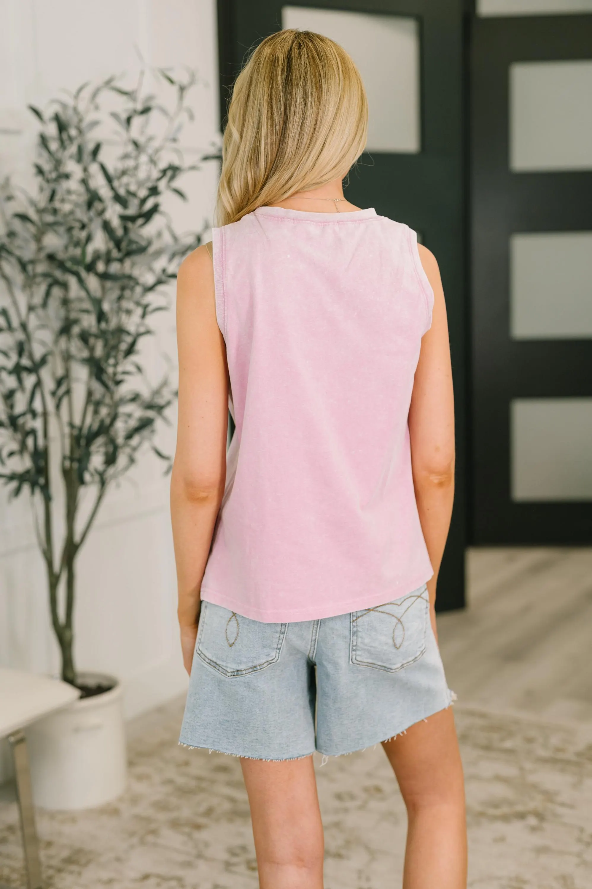 A Look in Your Eyes Mineral Wash Tank Top — view 6