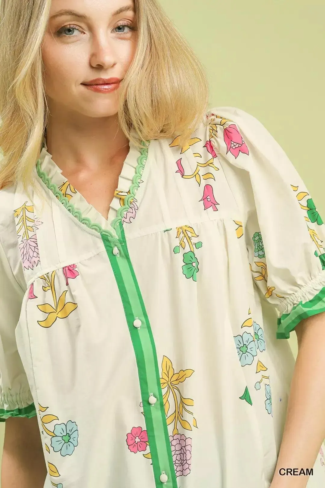 Heirloom Garden Cotton Blouse — view 3