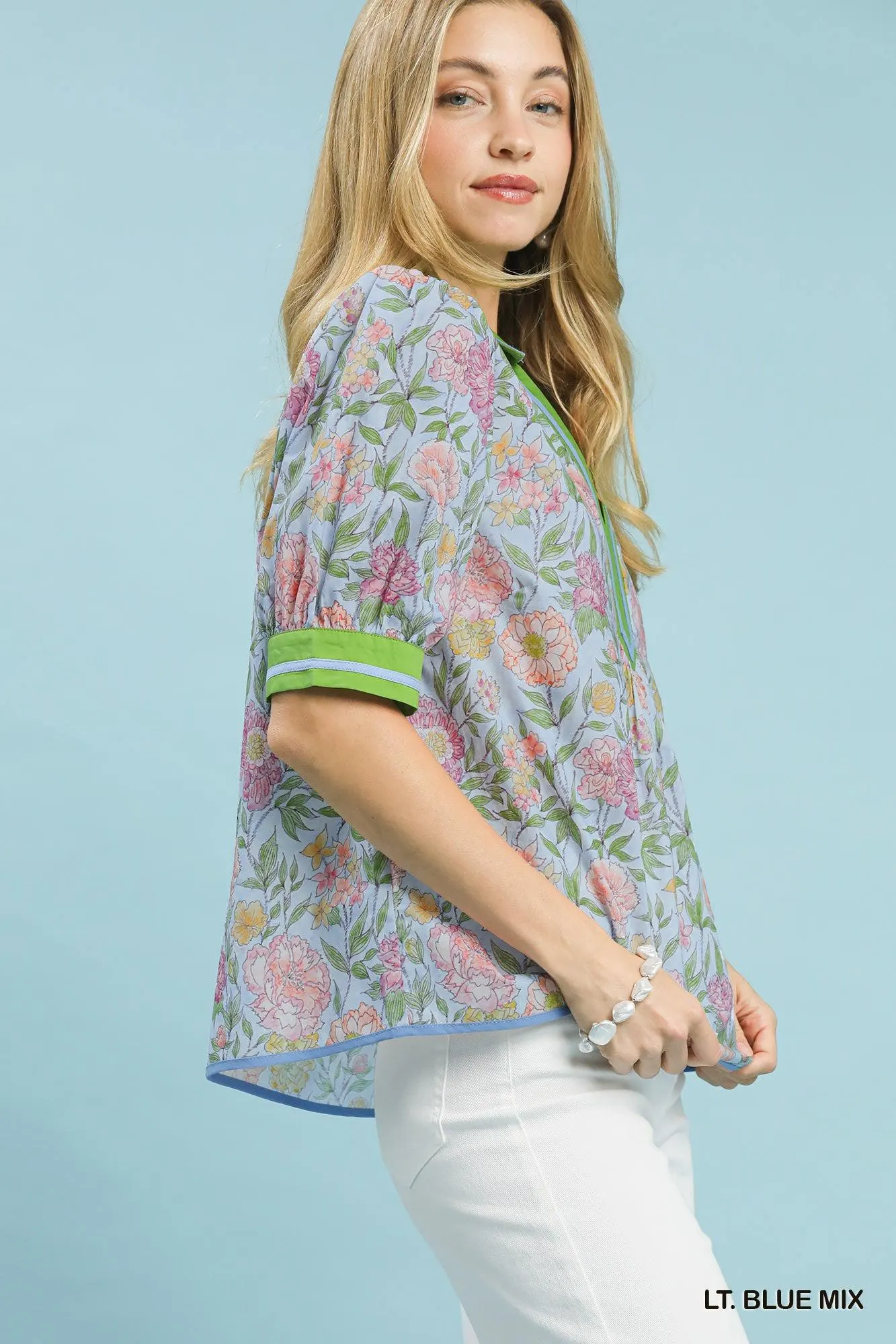 If You Stayed Vintage Floral Blouse — view 5