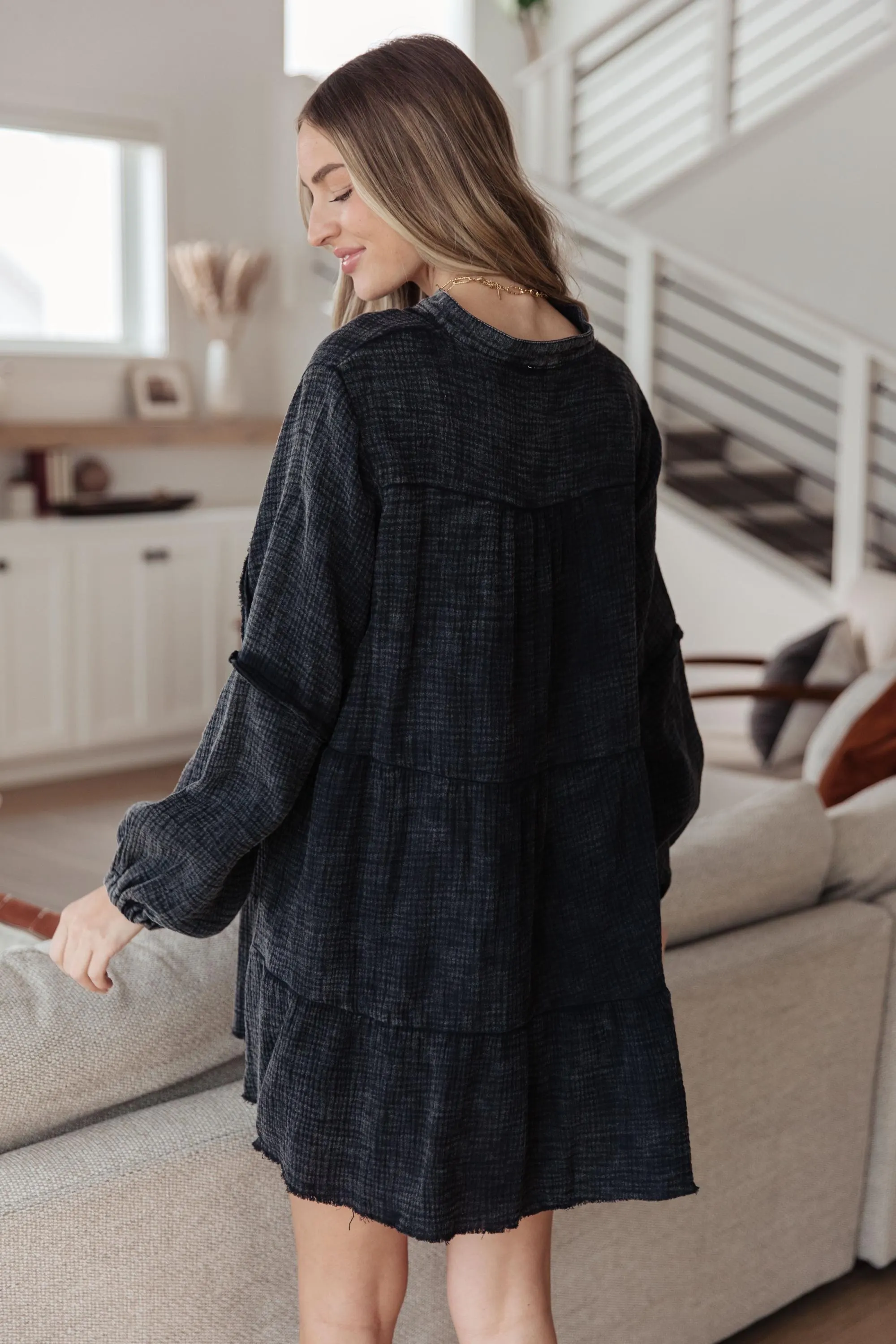 Autumn Darling Mineral Wash Cotton Dress — view 5