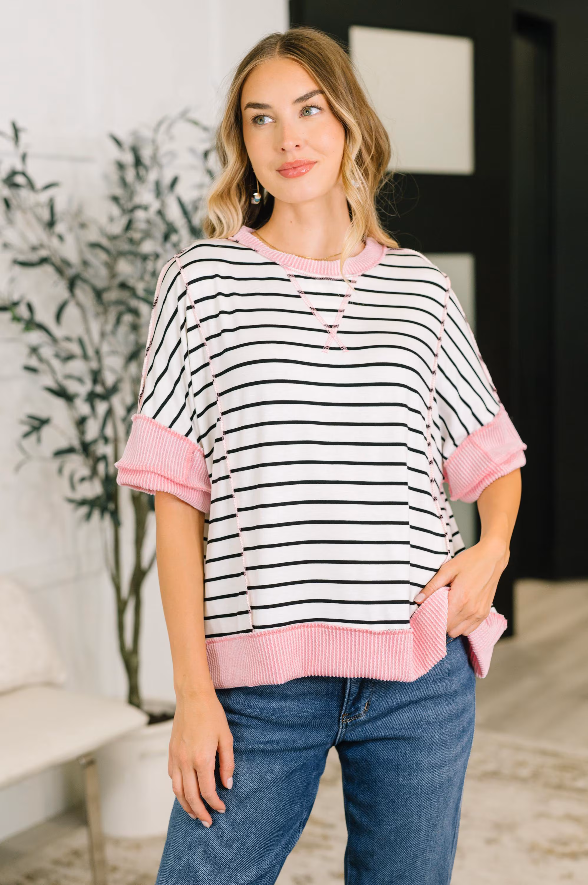 Human Nature Contrast Detailed Top